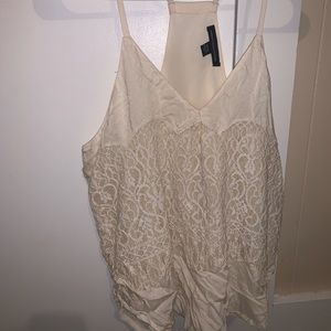 Cream colored tank top